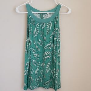 LC Lauren Conrad cute green and white tank, sz XXL